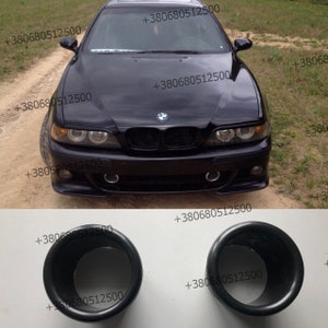 bmw e39 rings to m bumper grille For BMW 5 SERIES E39 m bumper grid black 2pc