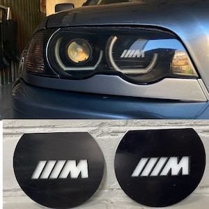 Luces de marcha BMW E46 cruces decorativas para faros estilo 2 piezas estilo M