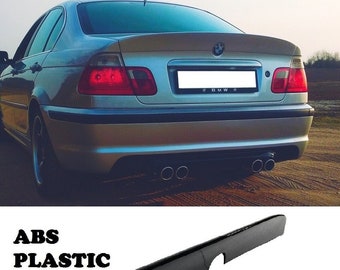 bmw e46 csl lip Spoiler ABS plastic CSL M3 ABS plastic 4 doors trunk spoiler lip csl style