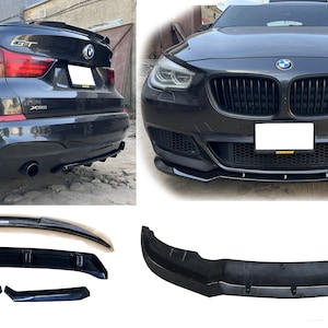 bmw f07 set front lip rear trunk spoiler rear diffuser sides panel for MSPORT bumper GT5