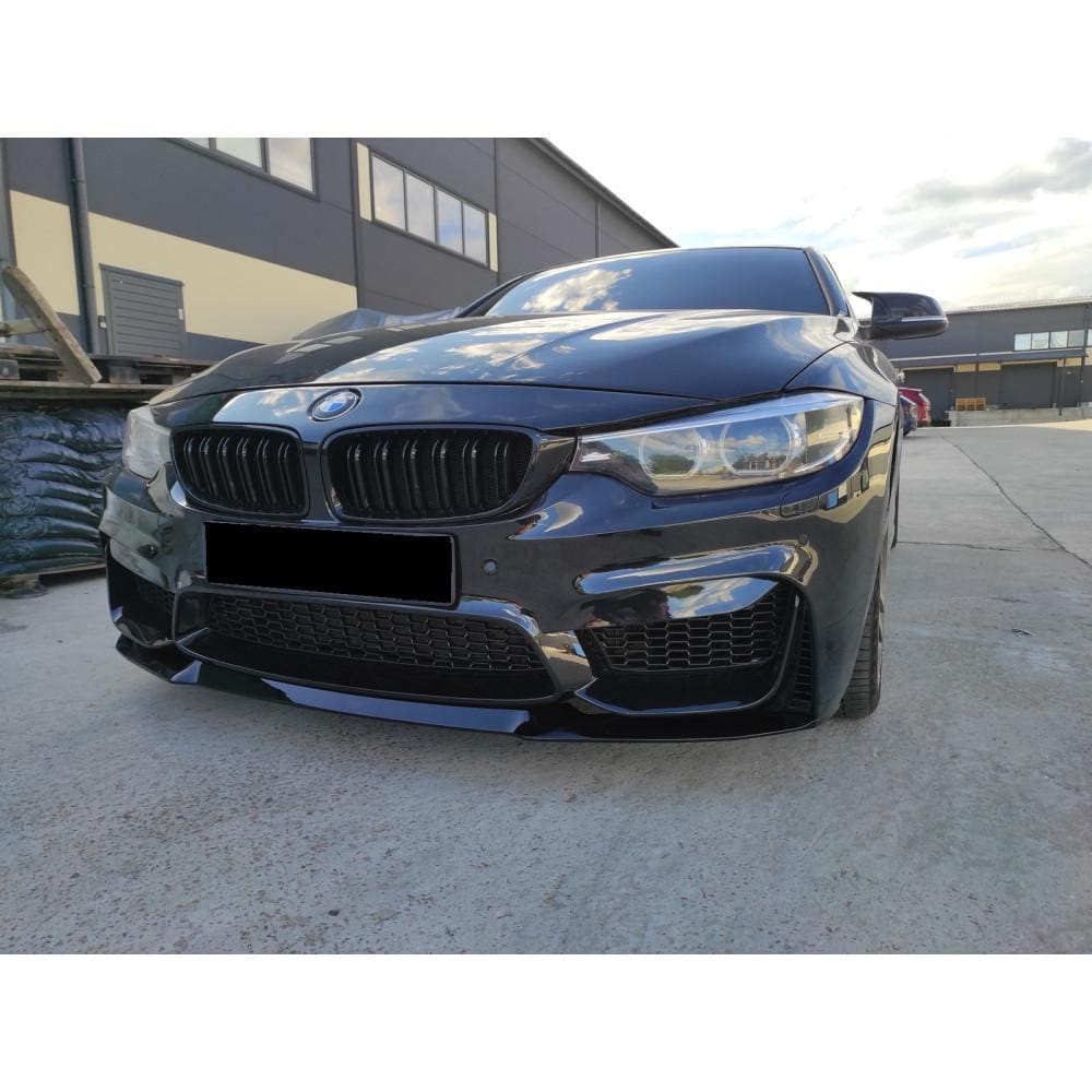 「こんにちは」  F32 F36用カスタムセット BMW F32 F33 F36 Front Bumper Lip for M4 Style Replica Bumper ABS