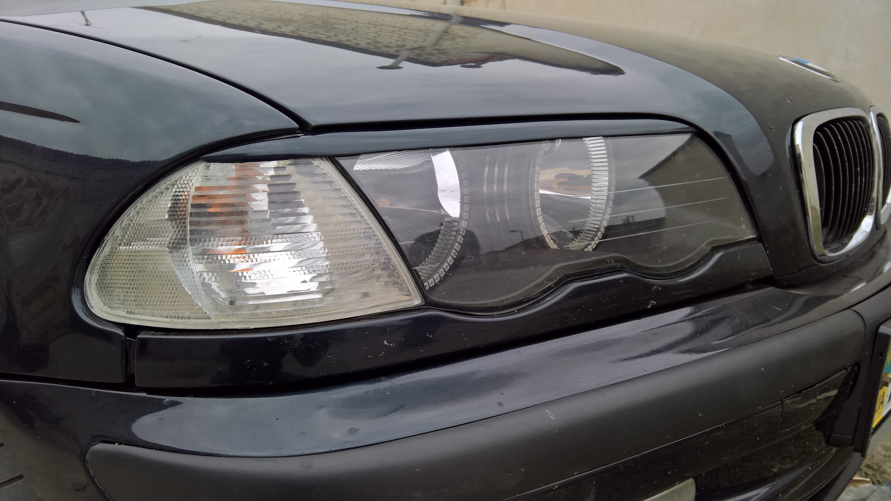 bmw e46 HEADLIGHT eye lid brows EYELIDS eyeBROWS COVER 97-01