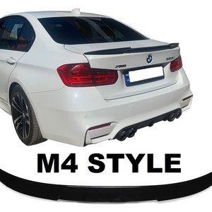 bmw f30 M4 style rear trunk spoiler lip spoiler DUCKTAIL for sedan M3 spoiler