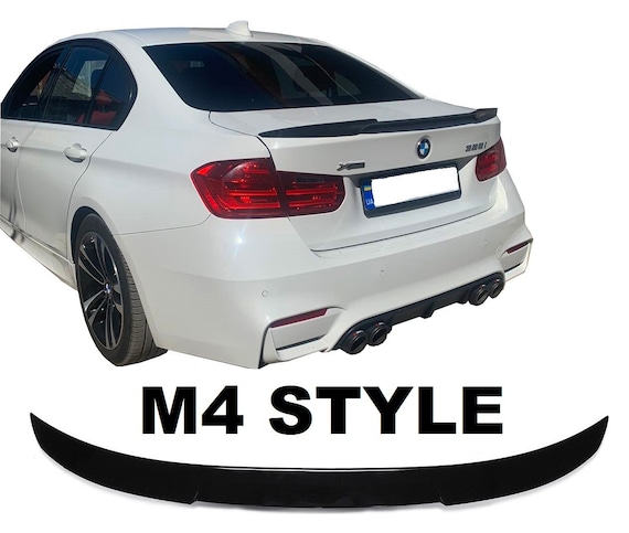 BMW 3 Series F30 F80 Rear Trunk Boot Lip Spoiler M3 Style Gloss Black –
