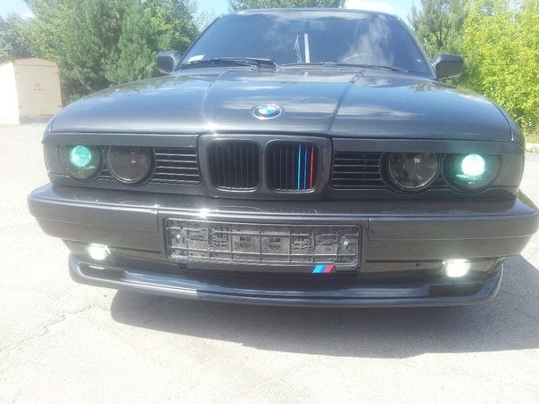 Sourcils De Phares Noir Piano Pour BMW Série 5 E34 (1988-1996) – Paupières Phares, Garniture Protection Style M Sport
