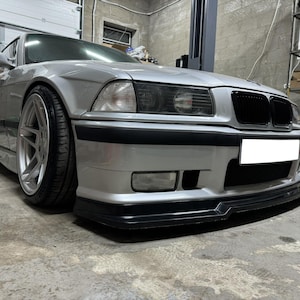 bmw E36 GT style Front lip spoiler M3 bumper splitter abs plastic plastic gloss
