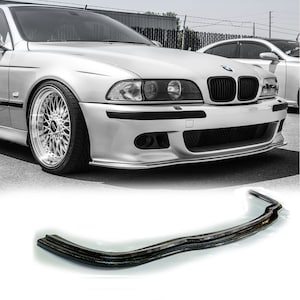 bmw e39 front lip for M bumper Splitter Lip spoiler ABS PLASTIC - GLOSS +hardware (bmw e39 front diffuser)