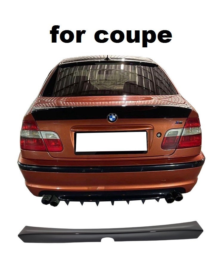 LTW GT High Kick Rear trunk Spoiler wing for BMW E46 Coupe Cabrio + M3 ABS