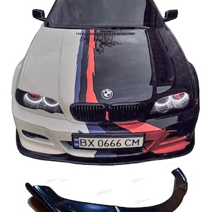 BMW E46 splitter Front Bumper M3 bumper Splitter Lip spoiler fit with sedan and coupe