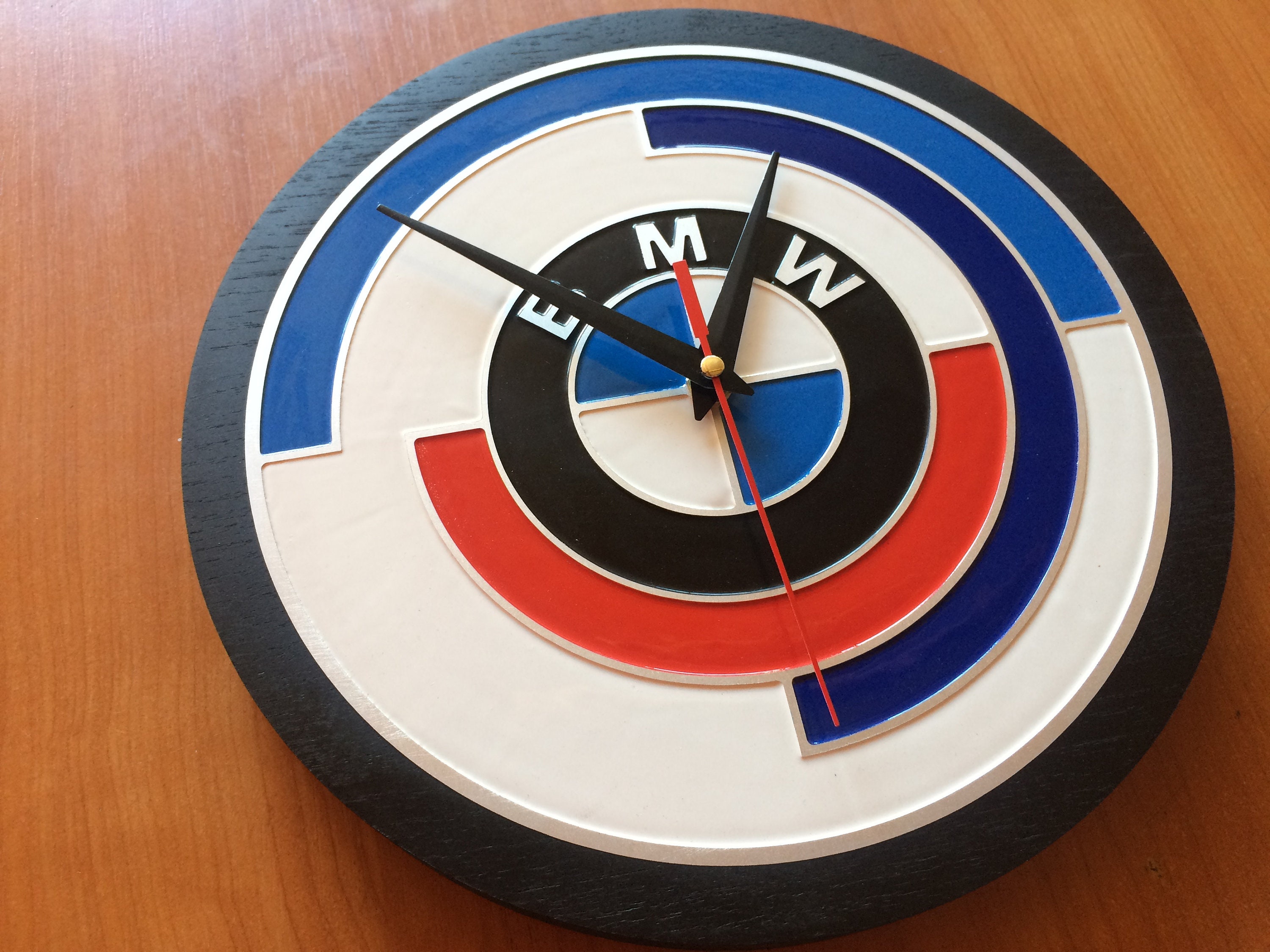 Handmade Wooden BMW Wall Clock Bmw Old Style Etsy