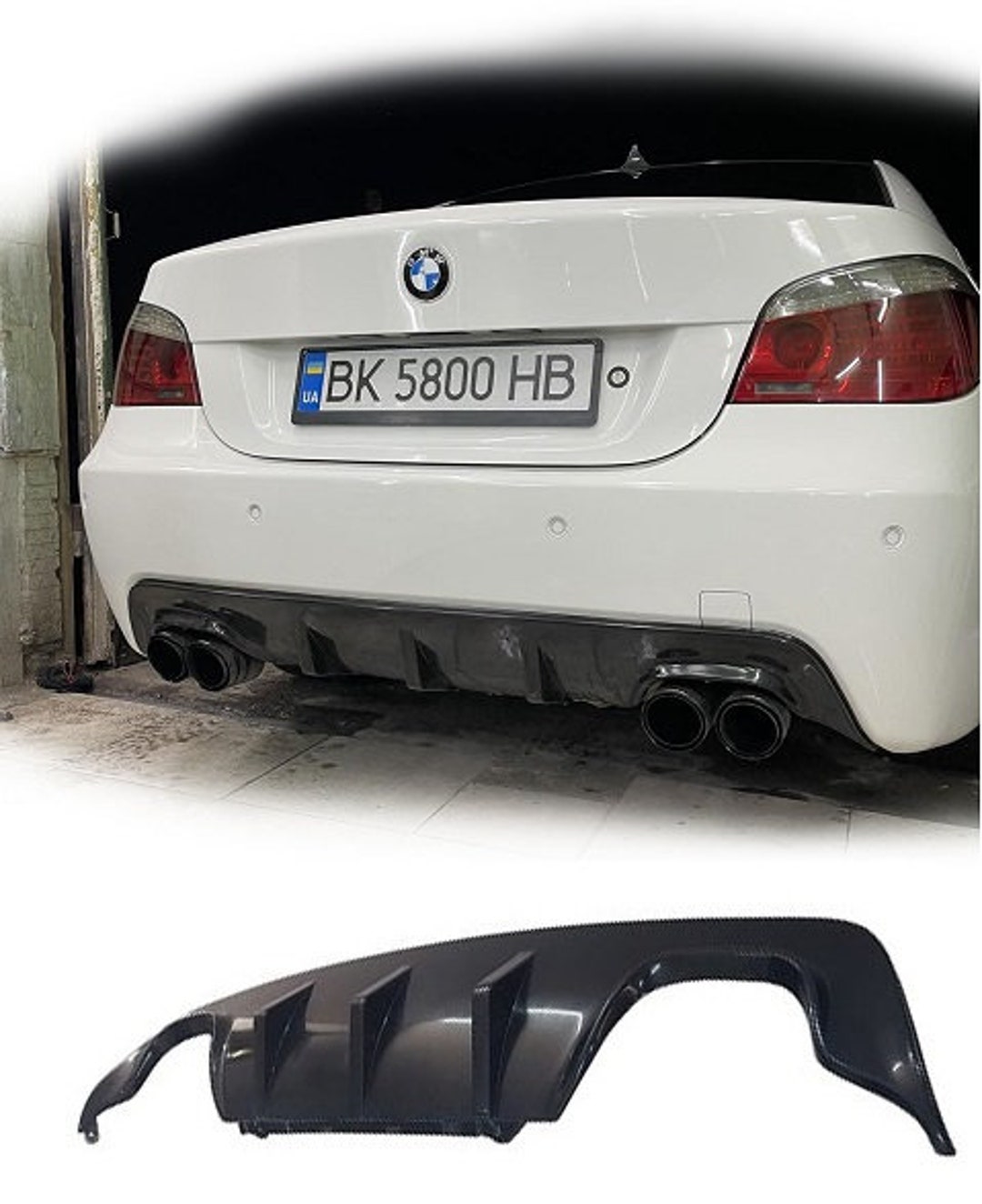 BMW X5 E53 Rear 4.6is 4.8is Rear Splitter Lip Spoiler Best Quality Bumped  Pad 