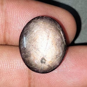 Natural Brown Star Sapphire Cabochon | [ 29.15 ct / 20 x 12 x 08 MM ] | Loose Gemstone for Jewelry | Oval shape Untreated Gem