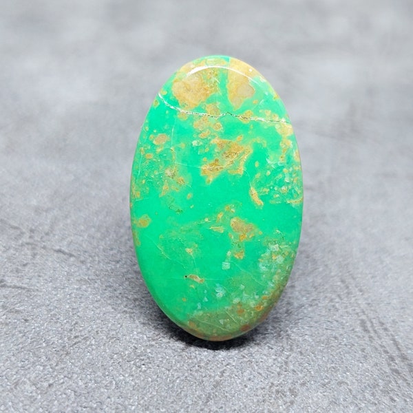 Rare Natural Carico Lake turquoise cabochon, Green Turquoise cabochon ( 14.20 crt / 27 x 16 x 05 MM )