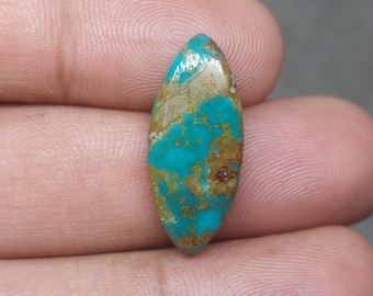Natural Patagonia Turquoise Loose Cabochon | Loose Turquoise gemstone for Jewelry Making [ 25x11x04 MM & 9.92 crt  ]