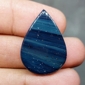 Top Quality Natural Leland Blue Cabochon, Leland Blue Stone, Pear Shape Leland Blue [ 27.25 Cts & 31 x 22 x 05 MM ]