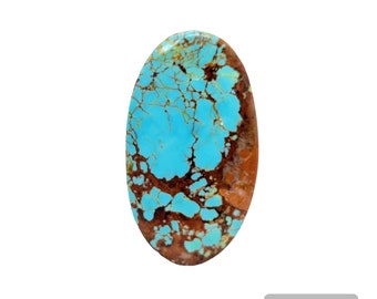 Natural Number Eight Turquoise, Number 8 Turquoise cabochon, [ 26.40 Cts & 35 x 20 x 05 MM ]