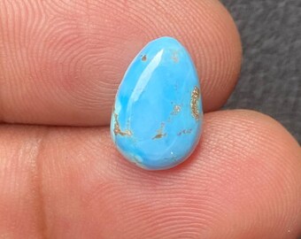 Natural Golden Hills Turquoise Loose Cabochon | Kazakhstan Mine Turquoise | Loose Turquoise for Jewelry Making [ 14x10x04 MM & 3.65  Crt ]