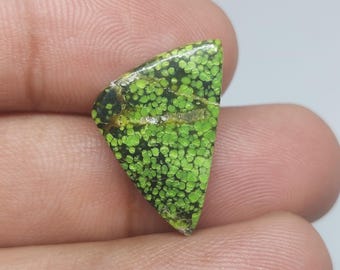 Natural Green Hubei Turquoise Loose Cabochon | Loose Turquoise Gemstone For Jewelry Making [ 23x15x04 MM & 8.23 crt ]