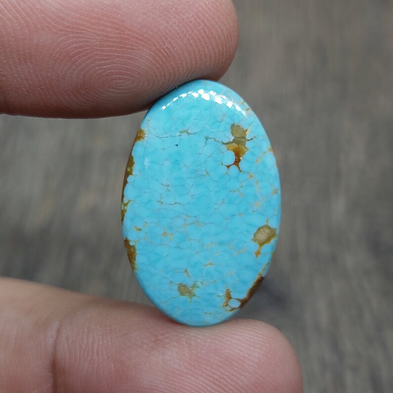 Natural Number Eight Turquoise, Number 8 Turquoise Cabochon, 14.70 Cts