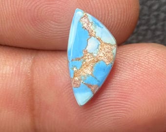 Natural Golden Hills Turquoise Loose Cabochon | Kazakhstan Mine Turquoise | Loose Turquoise for Jewelry Making [ 17x09x03 MM & 2.70 Crt ]