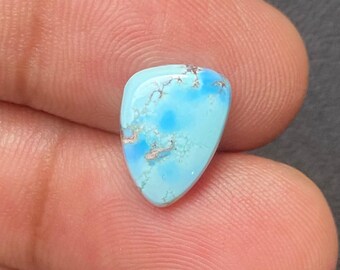 Natural Golden Hills Turquoise Loose Cabochon | Kazakhstan Mine Turquoise | Loose Turquoise for Jewelry Making [ 14x10x03 MM & 3.21  Crt ]