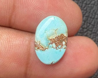 Natural Golden Hills Turquoise Loose Cabochon | Kazakhstan Mine Turquoise | Loose Turquoise for Jewelry Making [ 17x12x04 MM & 5.73  Crt ]