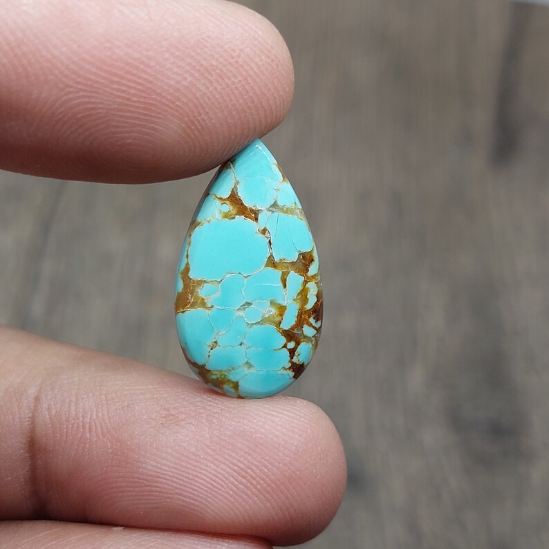 Natural Number Eight Turquoise, Number 8 Turquoise Cabochon, 8.90 Cts