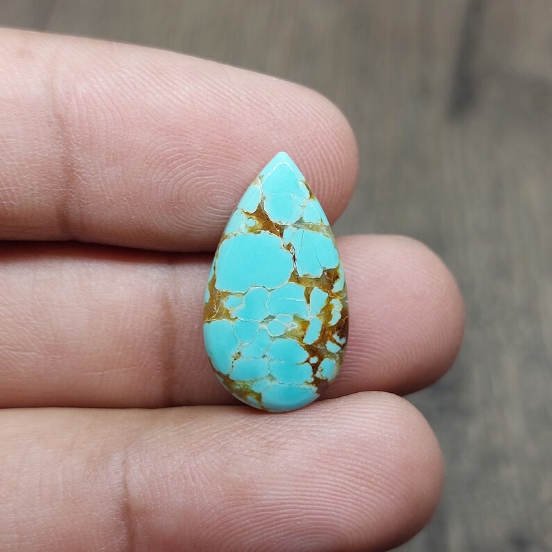 Natural Number Eight Turquoise, Number 8 Turquoise Cabochon, 8.90 Cts