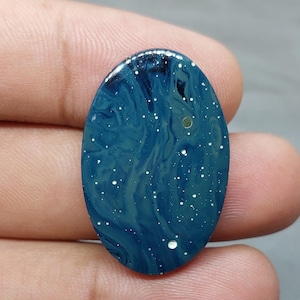 Top Quality Natural Leland Blue Cabochon, Leland Blue Stone, Oval Shape Leland Blue [ 30.90  Cts & 33 x 21 x 05 MM ]