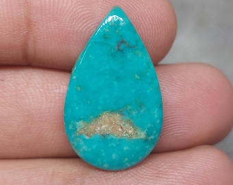 Natural Patagonia Turquoise Loose Cabochon | Loose Turquoise gemstone for Jewelry Making [ 28x17x04 MM & 14.67 crt  ]