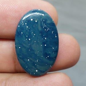 Top Quality Natural Leland Blue Cabochon, Leland Blue Stone, Oval Shape Leland Blue [ 19.70 Cts & 27 x 18 x 05 MM ]