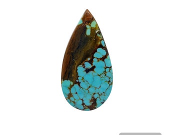 Natural Number Eight Turquoise, Number 8 Turquoise cabochon, [ 10.95 Cts & 29 x 15 x 04 MM ]
