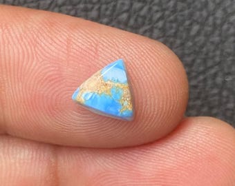 Natural Golden Hills Turquoise Loose Cabochon | Kazakhstan Mine Turquoise | Loose Turquoise for Jewelry Making [ 08x09x03 MM & 1.25 Crt ]