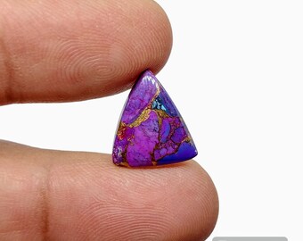 American Purple Mohave Copper Turquoise, Trillian Shape Purple Mohave Turquoise [ 5.35 Cts & 16 x 14 x 04 MM ]