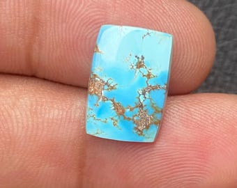 Natural Golden Hills Turquoise Loose Cabochon | Kazakhstan Mine Turquoise | Loose Turquoise for Jewelry Making [ 16x11x03 MM & 4.90 Crt ]