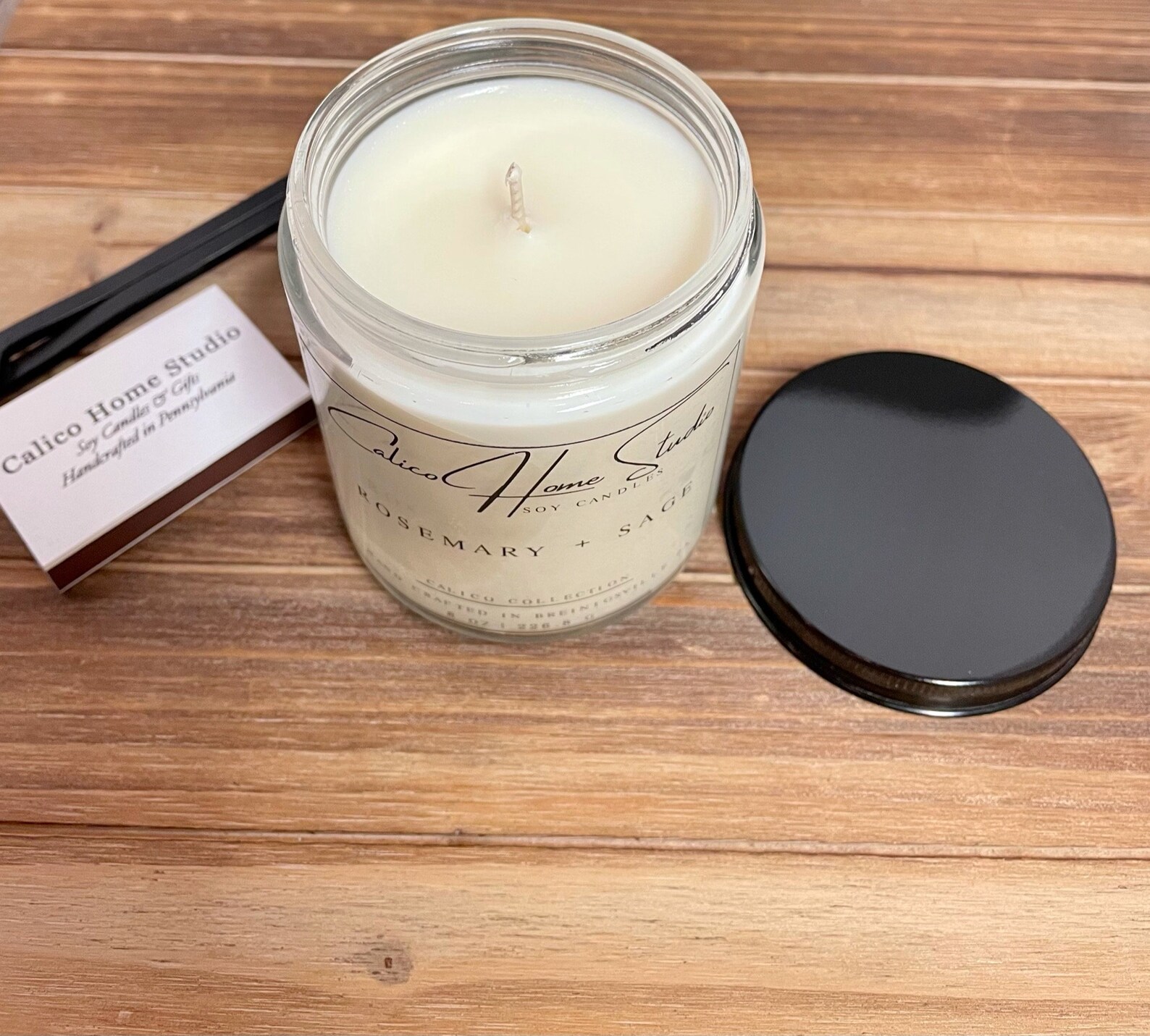 Rosemary and Sage Soy Candle Garden Scented Candle Plant Mom Etsy