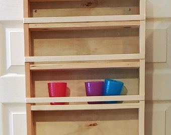 Door Mounted White Spice Rack Pantry Door Closet Door Etsy