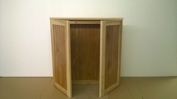 Solid Wood Spice Cabinet With Doors And Adjustable Shelves Etsy