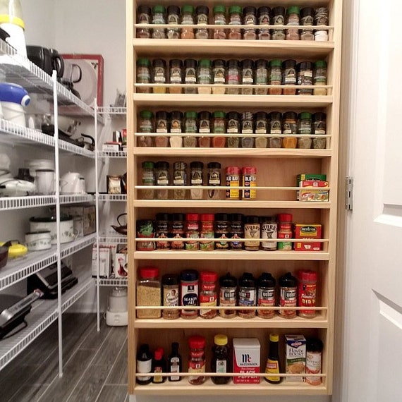 Full Pantry Door Spice Rack 