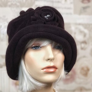 Eggplant Purple Hat, High Quality Fleece, Soft Warm Stylish Hat, Cozy Fashionable Woman&#39;s Winter purple winter  Hat