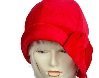 Red Sequin Flapper Cloche Hat: 1920s Style - Etsy display picture 2