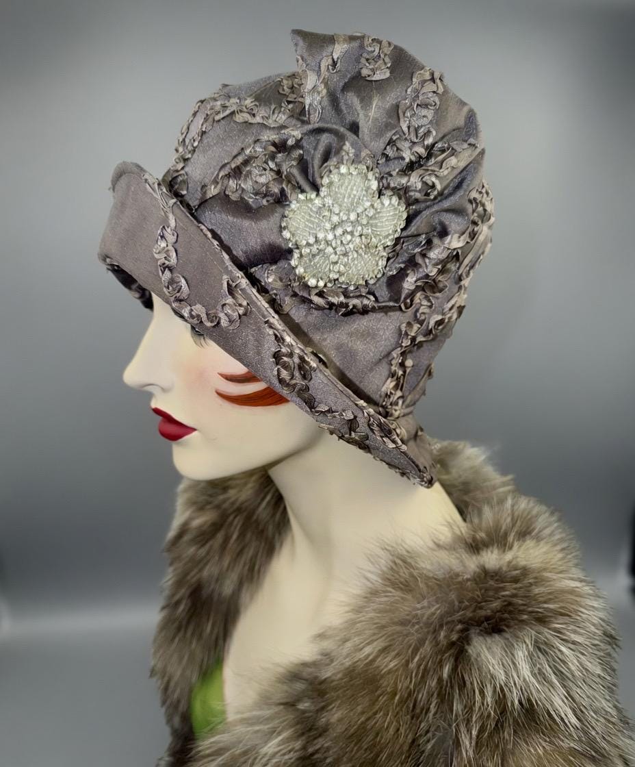 Black Cloche Hat - Etsy display picture 1