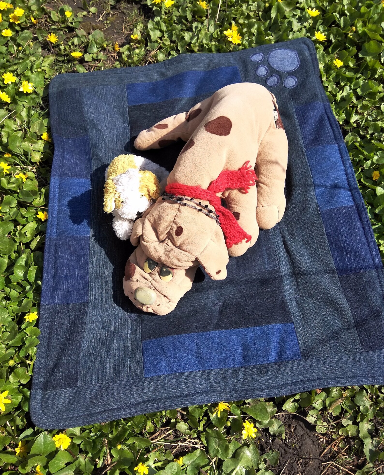 Hundematte / Teppich für Tiere / Jeansmatte für Hunde / Bett Etsy