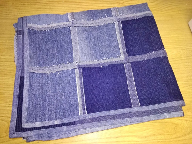 Denim blanket/ denim blanket for picnic/ denim blanket on the Etsy