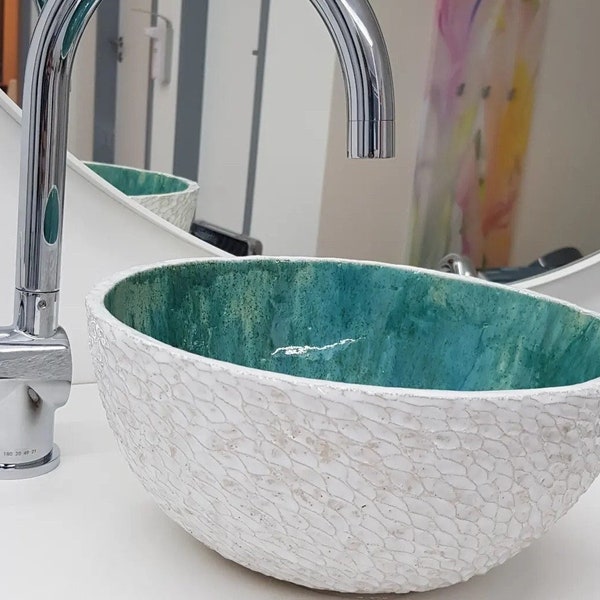 Small ceramic countertop bathroom sink