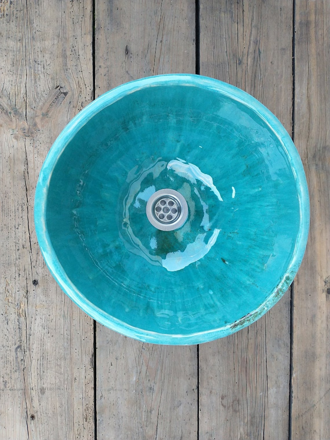 Ceramic Countertop Bathroom Sink Large Bathroom Sink Etsy