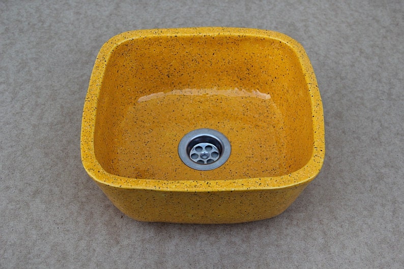 Lavabo cuadrado mini lavabo del cuarto de baño lavabo | Etsy