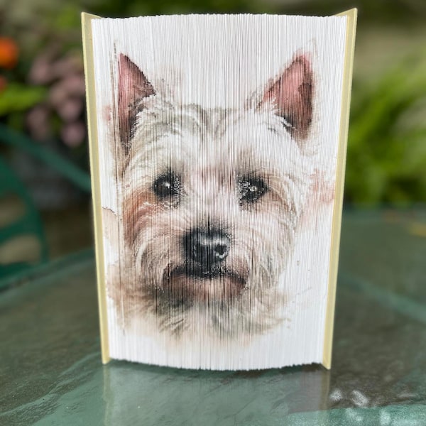 West Highland Terrier 6 Photo Strip Pattern, Fore-Edge Book Art, Birthday, Thank You