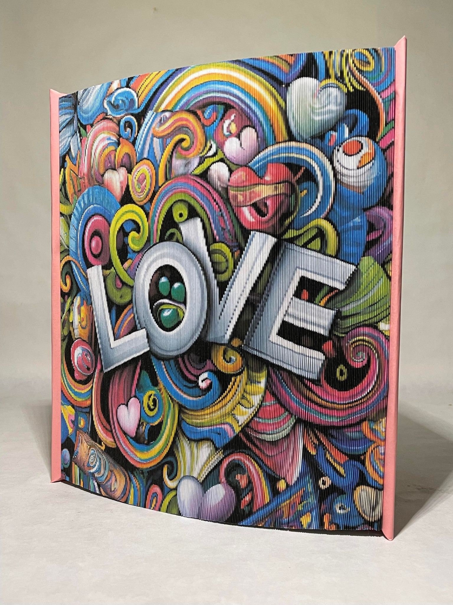 LOVE in Colorsフォトストリップパターン、ブックの小口アート、誕生日