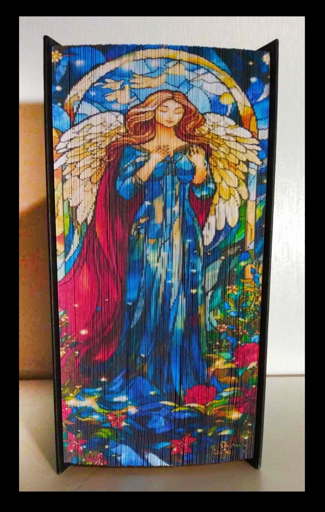 Angel 69 Narrow Photo Strip Pattern, Fore-edge Book Art, Christmas ...